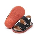 WILLFUN Baby Boy Girl Summer Infant Squeaky Sandals Premium Rubber Sole Closed-Toe Non-Slip Shoes Toddler First Walkers