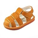 WILLFUN Baby Boy Girl Summer Infant Squeaky Sandals Premium Rubber Sole Closed-Toe Non-Slip Shoes Toddler First Walkers