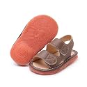 WILLFUN Baby Boy Girl Summer Infant Squeaky Sandals Premium Rubber Sole Closed-Toe Non-Slip Shoes Toddler First Walkers
