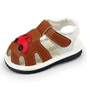 WILLFUN Baby Boy Girl Summer Infant Squeaky Sandals Premium Rubber Sole Closed-Toe Non-Slip Shoes Toddler First Walkers