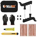 WILLIBEE 5-in-1 Tubeless Tyre Puncture Repair Kit for Car &amp; Bike | Heavy-Duty Compact Puncher Kit | Essential Flat Tyre Emergency Kit