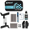 WILLIBEE 7 in 1 Tubeless Tyre Puncture Repair Kit for Bike, Car, Scooter &amp; SUV - Universal Emergency Tyre Fix Tool Set, Flat Tire Puncher Repair Kit (with Storage Bag)