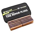 WILLIBEE (Pack of 60 Strips) Premium Heavy Duty Tubeless Tyre Puncture Repair Strips, 60 Black Puncher Repair Seal Strips for Car, Bike, SUV, & Motorcycle