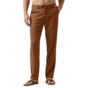 Willit Mens Linen Pants Casual Lightweight Drawstring
