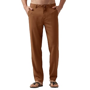 Willit Mens Linen Pants Casual Lightweight Drawstring