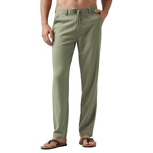 Willit Mens Linen Pants Casual Lightweight Drawstring