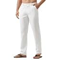 Willit Men39s Linen Pants Casual Lightweight Drawstring