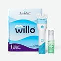Willo BrushBot Kids U-Shaped Electric Toothbrush Starter Kit, Automatic, Rechargeable, with 2 Minute Timer, App Connectivity, Soft Bristles, Plaque Removal, Large Mint Fluoride and Dye-Free