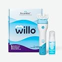 Willo BrushBot Kids U-Shaped Electric Toothbrush Starter Kit, Automatic, Rechargeable, with 2 Minute Timer, App Connectivity, Soft Bristles, Plaque Removal, Medium Bubble Fluoride and Dye-Free