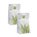 WILLOWBROOK | Fresh Scents Scented Sachet Packet | Lily of The Valley | Air Freshener Bags for Drawers, Closets, Cars | 6 Pack | Long Lasting Home Fragrance