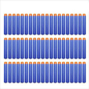wilson enterprise 60 pcs bullet foam dart bullets for elite guns darts  plastic bullets blue darts  plastic bullets
