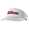 WILSON Men's Tour Golf Visor - White/Red