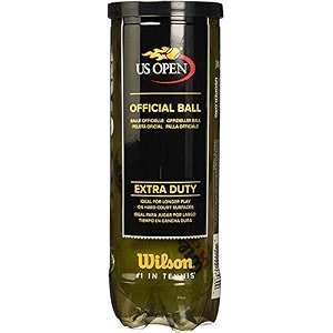 wilson us extra duty synthetic tennis balls 3-can yellow