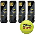 Wilson US Extra Duty Synthetic Tennis Balls, 4-CAN (Yellow)