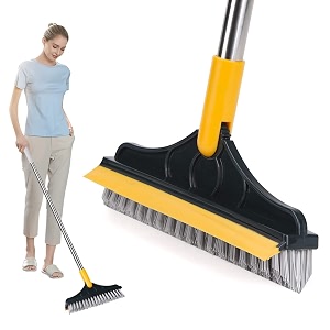 wilton green bathroom cleaning brush with wiper 2 in 1 tiles cleaning brush floor scrub bathroom brush with long handle 120 rotate home kitchen donut pan