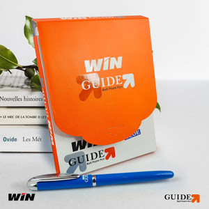 win guide 40 pens 20 blue  20 black  smooth writing  07 mm tip  premium ball pen