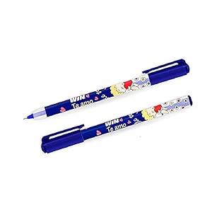 win pens pvt ltd te amo 20 pcs blue inkthe magic of gel in a ball pen07mm tip for smooth amp precision writingcute amp stylish printed body with angel amp heartperfect writing partner for kids