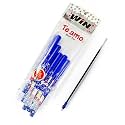 WIN Te amo Ball Pens | 30 Blue Ink Pens &amp; 10 Refills | The Magic of Gel in a Ball Pen | 0.7 mm Tip | Pens for Writing | School, Office &amp; Business Uses | Stationery Items