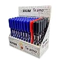 WIN Te Amo Ball Pens | 60 Pens (45 Blue Ink,10 Black Ink &amp; 5 Red Ink) | The Magic of Gel in a Ball Pen | Stylish Body with Angel &amp; Hearts | Pens for Writing | 0.7 mm Tip | Perfect for Students &amp; Exams