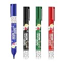 WIN Te Amo White Board Marker | 8 Markers (2 Blue, 2 Black, 2 Red & 2 Green Ink Marker) | Easily Erasable Ink & Refillable Markers | Bullet Tip for Bold Writing | School & Office Stationery