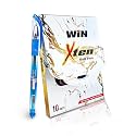 WIN X-Ten 10 Blue Pens | Pens Set for Writing | Pens for Students | Comfortable Grip| 0.6mm Tip | Smooth Flow of Ink | Long Lasting Pens Ideal for Students | Perfect Pens for Exams