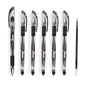 win x-ten ball pen  06 mm tip size  free 10 x jumbo refills  lightweight amp colourful body design  long lasting pen  perfect pens for exams  black ink set of 60 ball pen x 10 pcs refill