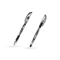 WIN X-Ten Ball Pens | 10 Black Pens | Pens Set for Writing | Pens for Students | Comfortable Grip | 0.7 mm Tip | Long Lasting Pens Ideal for Students | Perfect Pens for Exams
