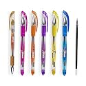WIN X-Ten Ball Pens | 18 Blue Ink Pens with 3 Free Refills | Jumbo Refills | Elasto Grip | Pens for Writing | 0.6 mm Tip | Long Lasting Pens Ideal for Students | Perfect Pens for Exams