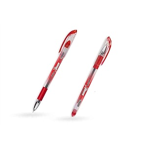 win x-ten ball pens  60 red ink with 10 free refills  jumbo refills  06mm tip  long lasting  perfect for students amp exams  school office use
