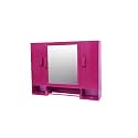 Monalisa Burgundy 18" x 4" x 14" Inch 3 MM Thickness Acrylic Bathroom/Wash Basin/Wall Mirror Cabinet