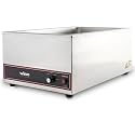 Winco FW-S500 Commercial Portable Steam Table Food Warmer 120V 1200W,Stainless Steel,Large