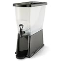 Winco 3 Gallon Slim Plastic Beverage Dispenser with Base