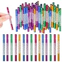 DOITOOL 50 Pcs Wind Chime Tubes, 3.14 in Pre-Drilled Aluminum Pipes