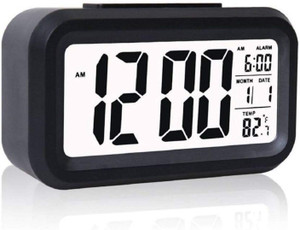 windbuzz digital black clock