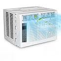 TROPOW Window Air Conditioner 6000 BTU - Cools Areas Up to 350 Sq. Ft., with Dehumidifier, Fan, ECO Mode, Auto-Restart &amp; 3 Speeds​