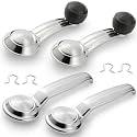 Window Crank Handle & Interior Door Handle Set for 1967-1996 Buick/Chevrolet/GMC Trucks SUVs Models,Chrome,Set of 4