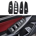 Car Window Switch Control Decals for 2018-2022 Honda Accord 10th Gen Accessories ABS Carbon Fiber Stickers