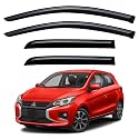 Window Visors Rain Guards for 2014-2024 Mitsubishi Mirage Hatchback