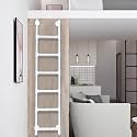 Window Well Ladder 4-8ft Emergency Egress Heavy Duty Basement Wall Mounted Hanging Home High Attic Metal
