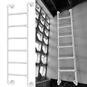 Window Well Ladder Attic Heavy-Duty Egress 330LBS Wrought Iron Basement Wall Mounted for Roof Garage