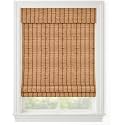 Windowsandgarden Cordless Woven Wood Roman Shades, 45W x 36H, Ashbury Camel, Sizes 20-72 Wide and 24-72 High