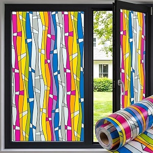Premium Vinyl Privacy Stained Window Glass Sticker