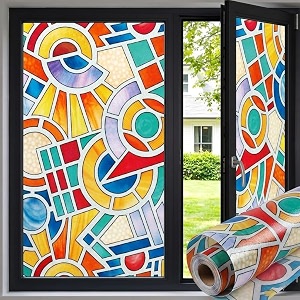 Premium Vinyl Privacy Stained Window Glass Sticker