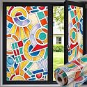 Premium Vinyl Privacy Stained Window Glass Sticker