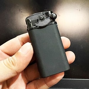 Windproof Jet Flame Refillable Slide Button Cigarette