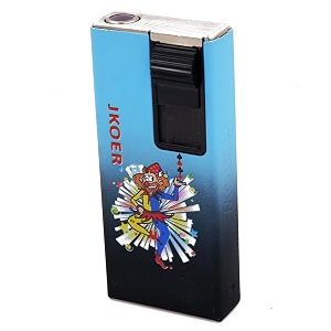 Windproof Jet Flame Refillable Slide Button Cigarette