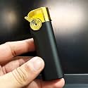 Windproof Jet Flame Refillable Slide Button Cigarette