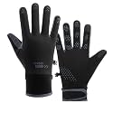 Windproof Warm Running Gloves, Unisex Winter Touchscreen Fingers Gloves, Waterproof Non-Slip Stretch, for Cold Weather Ski, Hiking, Driving, Cycling