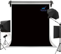 Windrop Solutions 8x10ft Black Screen Background Photo Video Backdrop Youtube Reflector