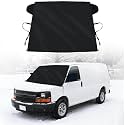 Windshield Cover for Ice and Snow for 1996-2025 2026 Chevrolet Express Accessories Cargo Van Custom Fit Windshield Frost Cover for Chevy Express Waterproof Oxford Fabric All Weather Protector